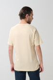 Camiseta cuello redondo en algodón unicolor