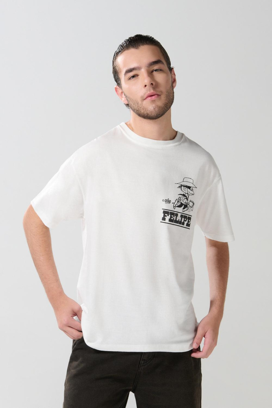 Camiseta manga corta con estampado de Mafalda