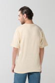 Camiseta kaki cuello redondo con diseño de Tom y Jerry