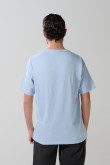 Camiseta manga corta unicolor para hombre.