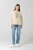 Buzo oversize kaki con capota y arte de Star Wars