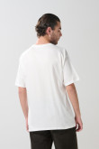 Camiseta crema manga corta con arte de Looney Tunes