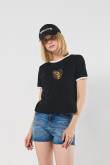 Camiseta de Los Picapiedra unicolor con manga corta