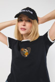 Camiseta de Los Picapiedra unicolor con manga corta