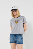 Camiseta de Los Picapiedra unicolor con manga corta
