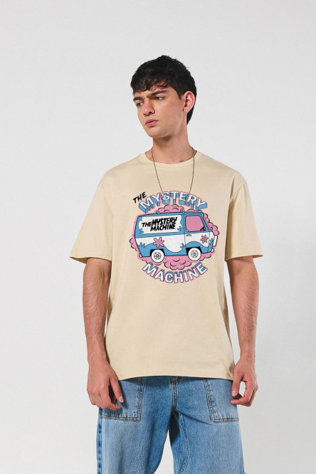 Camiseta de Scooby-Doo unicolor con cuello redondo