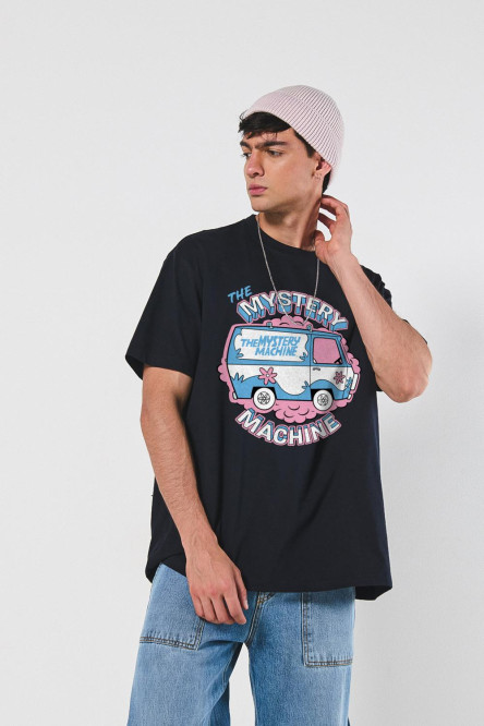 Camiseta de Scooby-Doo unicolor con cuello redondo