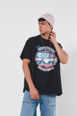 Camiseta de Scooby-Doo unicolor con cuello redondo
