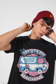Camiseta de Scooby-Doo unicolor con cuello redondo