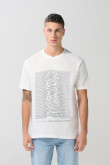 Camiseta de Joy Division crema clara manga corta