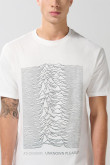Camiseta de Joy Division crema clara manga corta