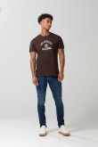 Jean skinny tiro bajo azul oscuro ajustado con bolsillos