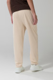 Pantalón jogger unicolor con bota recta y vena en frente