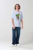 Camiseta manga corta azul clara de Looney Tunes