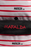 Maleta crema clara de Mafalda con correas ajustables