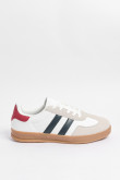Tenis unicolores casuales con suelas planas gruesas