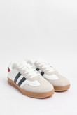 Tenis unicolores casuales con suelas planas gruesas
