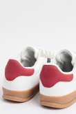 Tenis unicolores casuales con suelas planas gruesas