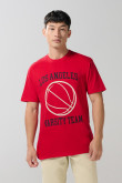 Camiseta bodysize manga corta unicolor para hombre