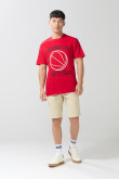 Camiseta bodysize manga corta unicolor para hombre