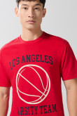 Camiseta bodysize manga corta unicolor para hombre