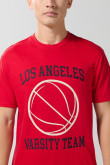 Camiseta bodysize manga corta unicolor para hombre