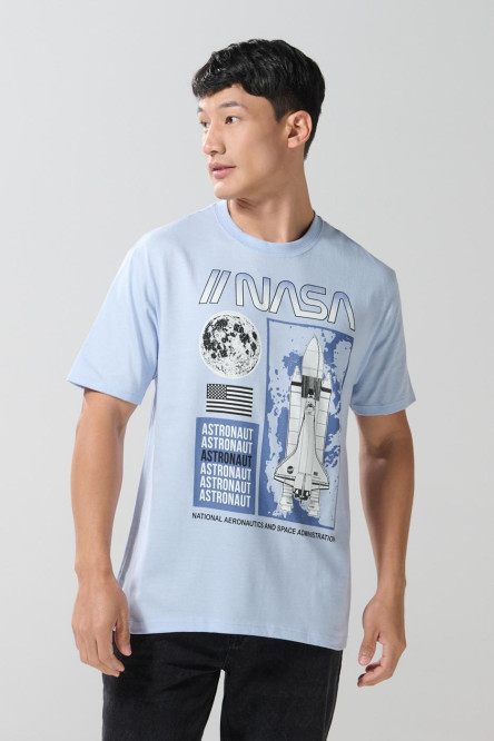 Camiseta manga corta con estampado de NASA