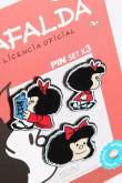 Set X 3 de pines Mafalda.