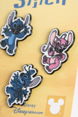 Set X3 de pines unicolores metálicos de Lilo & Stitch