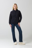 Buzo capota femenino oversize unicolor