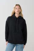 Buzo capota femenino oversize unicolor