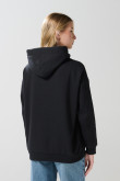 Buzo capota femenino oversize unicolor