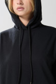 Buzo capota femenino oversize unicolor