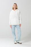 Buzo capota femenino oversize unicolor