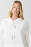 Buzo capota femenino oversize unicolor
