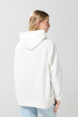 Buzo capota femenino oversize unicolor
