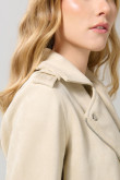 Chaqueta unicolor tipo biker con solapas amplias