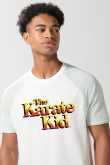 Camiseta unicolor manga ranglan corta de Karate Kid