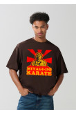 Camiseta de Karate Kid unicolor oversize cuello redondo