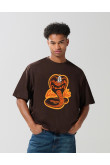 Camiseta de Karate Kid oversize unicolor con manga corta