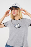 Camiseta de contrastes femenina de osos escandalosos