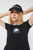 Camiseta de contrastes femenina de osos escandalosos