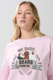 Sueter cuello redondo con estampado de Osos escandalosos.