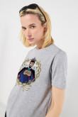 Camiseta unicolor para mujer manga corta estampada en frente de la Reina Malvada