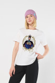 Camiseta unicolor para mujer manga corta estampada en frente de la Reina Malvada
