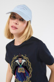 Camiseta unicolor para mujer manga corta estampada en frente de la Reina Malvada