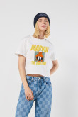 Camiseta crop top manga corta de Looney tunes