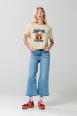 Camiseta crop top manga corta de Looney tunes