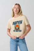 Camiseta crop top manga corta de Looney tunes
