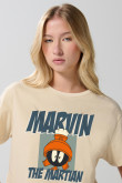 Camiseta crop top manga corta de Looney tunes